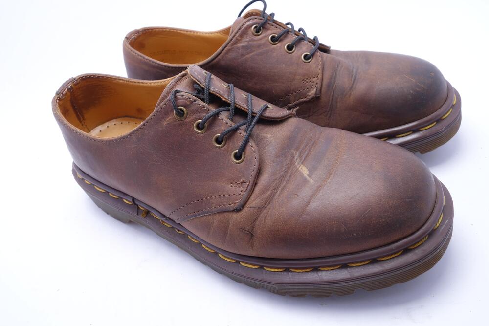 Vintage Dr. Martens Shoes Womens Size 7 US 5 UK Brown Leather Made In England
